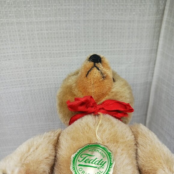 Vintage 1960-1970s Plush 10" Hermann Teddy Bear, Paper tags, Working Growler - Picture 13 of 16